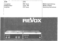 Revox A-78-Owners-Manual 